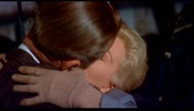 Vertigo (1958)James Stewart, Kim Novak, Mission San Juan Bautista, California and kiss